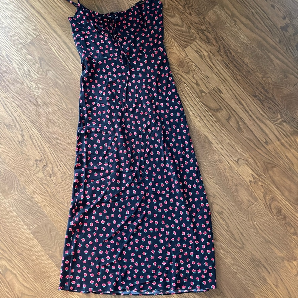 Realisation Par Blue Pink Spaghetti Strap Sundress